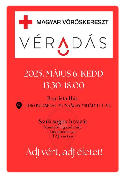 Véradás plakát